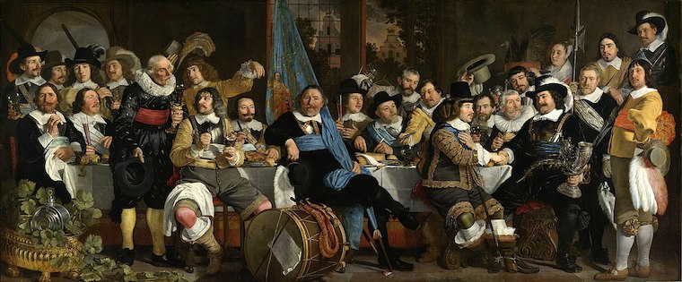 A celebration in Amsterdam following the Peace of Westphalia